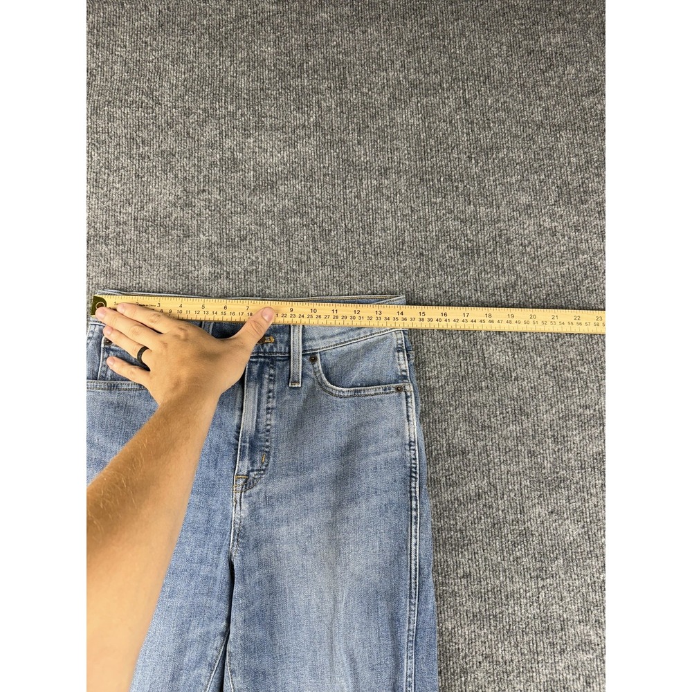 J Crew Jeans Womens 29 Blue‎ High Rise Classic Vintage Distressed Denim Pants - Picture 8 of 14